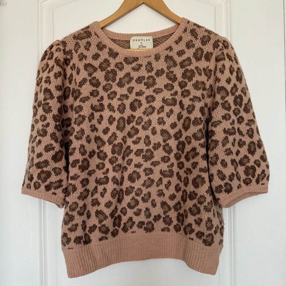 J.Crew Women's Leopard Print Sweater - Brown